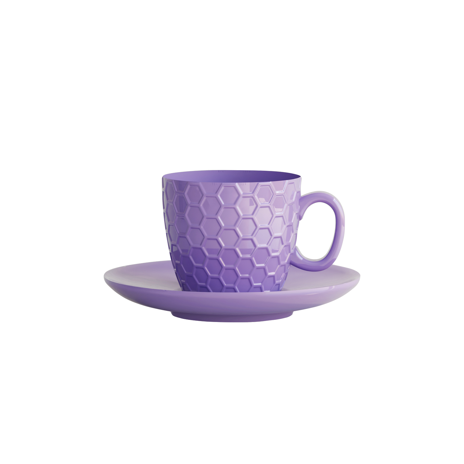 Azure Tea Cup & Saucer