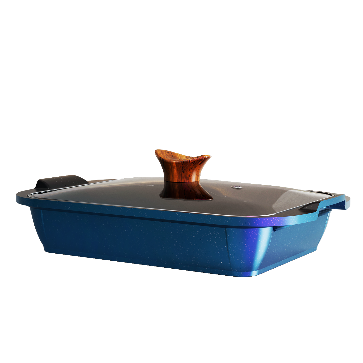 Elegance Square Roaster with Glass Lid