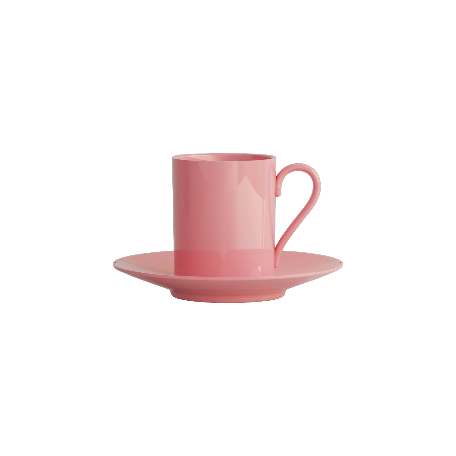 Cylinder Coffee Cup & Saucer