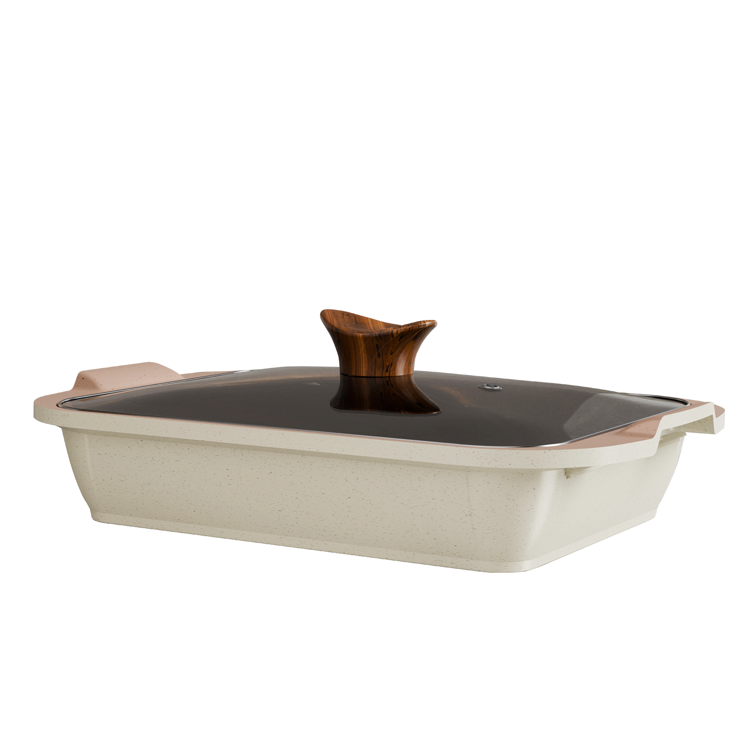 Elegance Square Roaster with Glass Lid